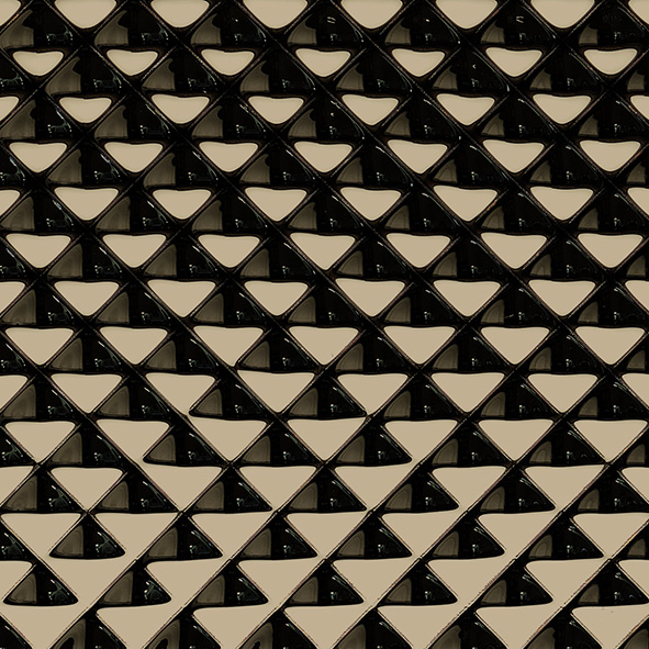 BRONZE Mirrored quilted