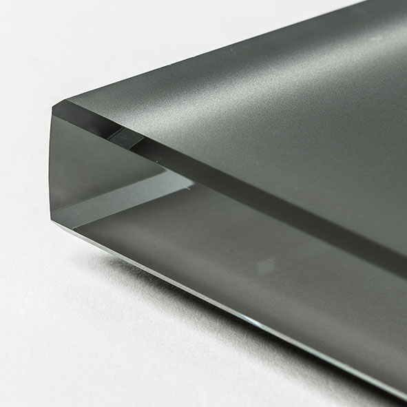 EXTRA Clear frosted glass graphite painted