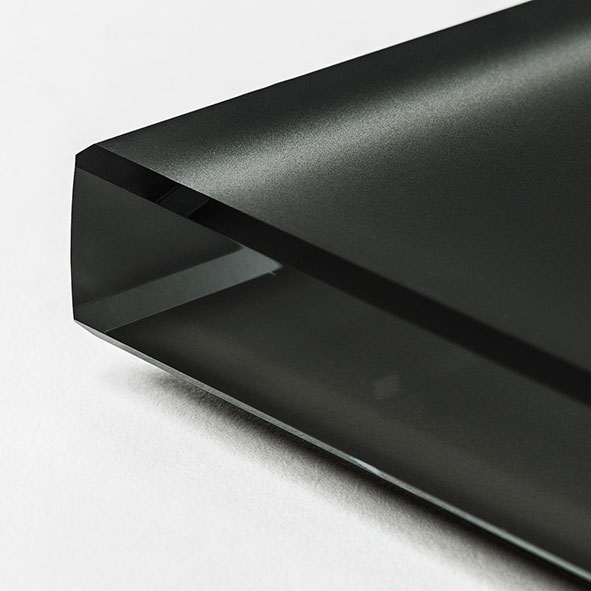 EXTRA Clear frosted glass black painted