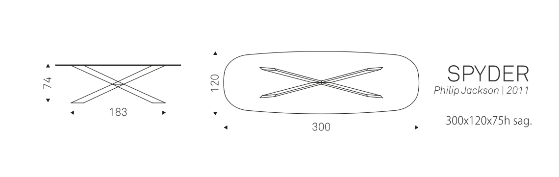 SPYDER - 300x120x75h sag.