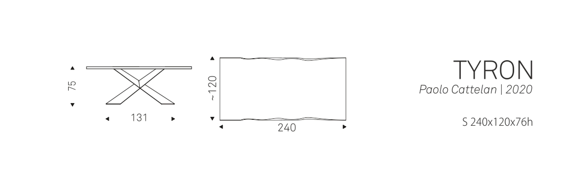 TYRON - S 240x120x76h
