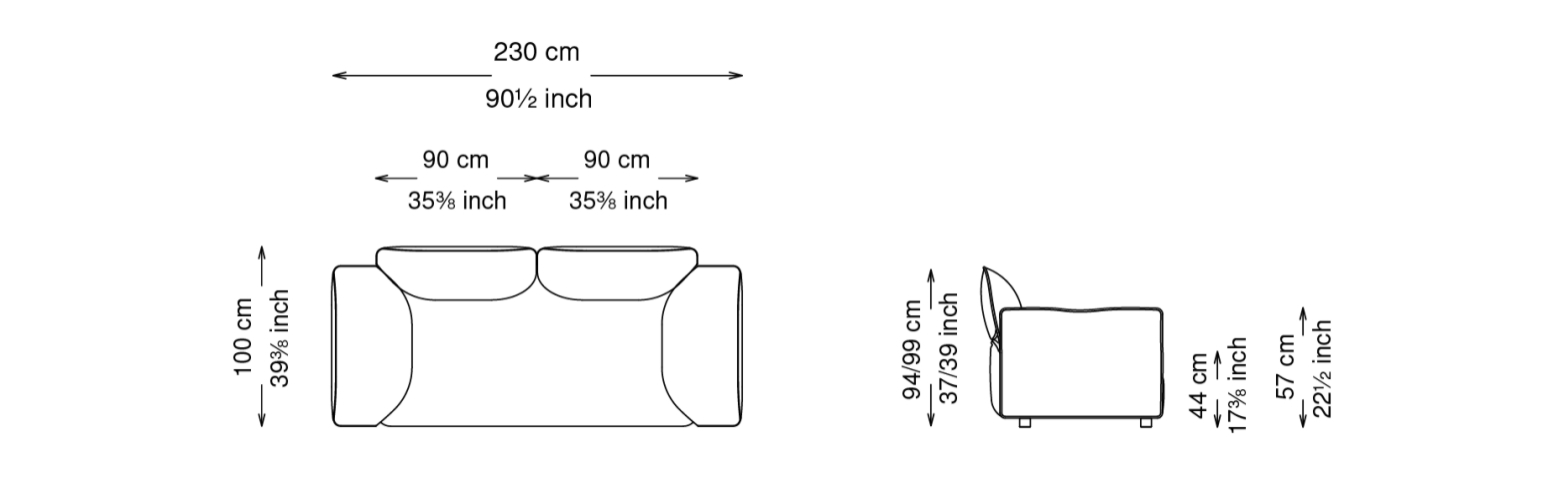 Диван Sinatra S230 - 230x100