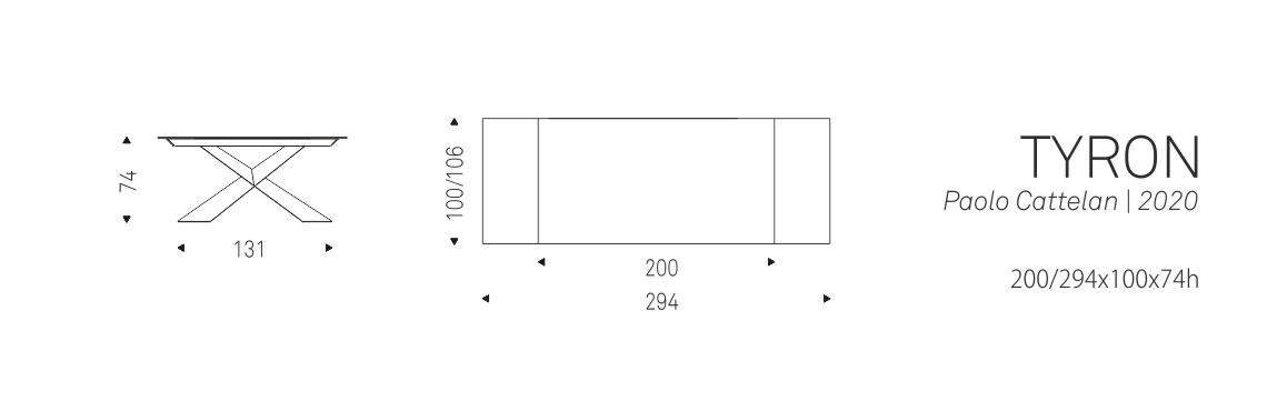 TYRON - 200/294x100x74h