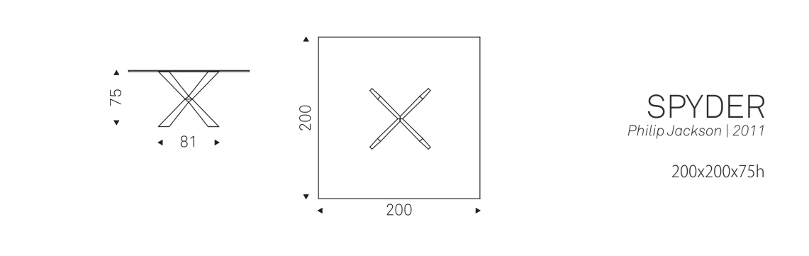 SPYDER - 200x200x75h