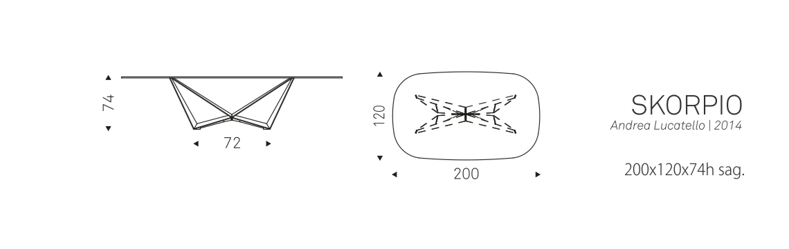 SKORPIO - 200x120x74h sag.