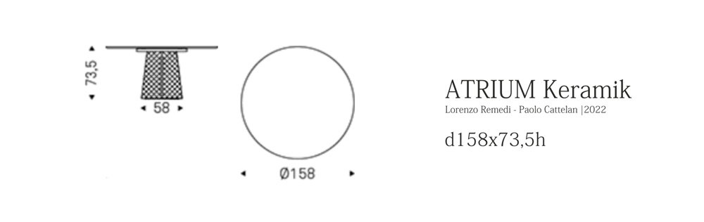 ATRIUM Keramik (d158x73,5h)