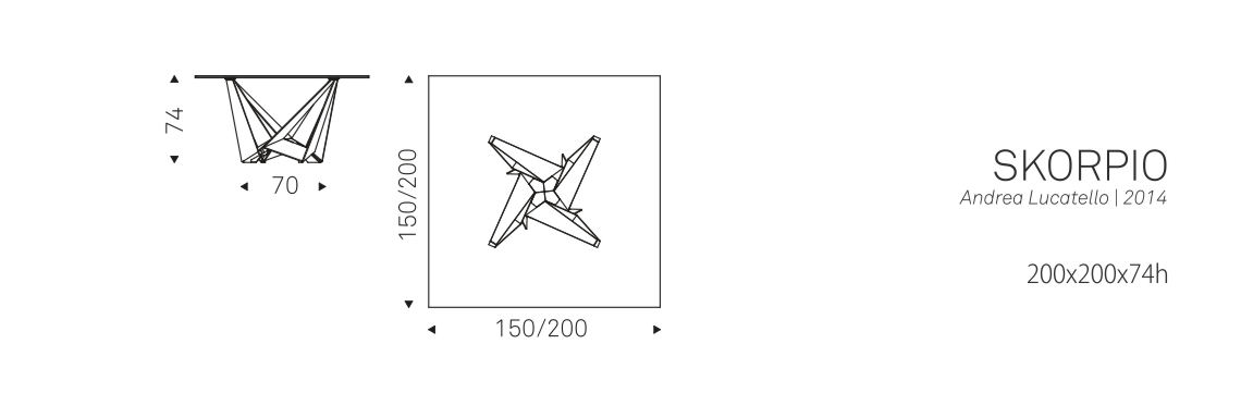 SKORPIO - 200x200x74h