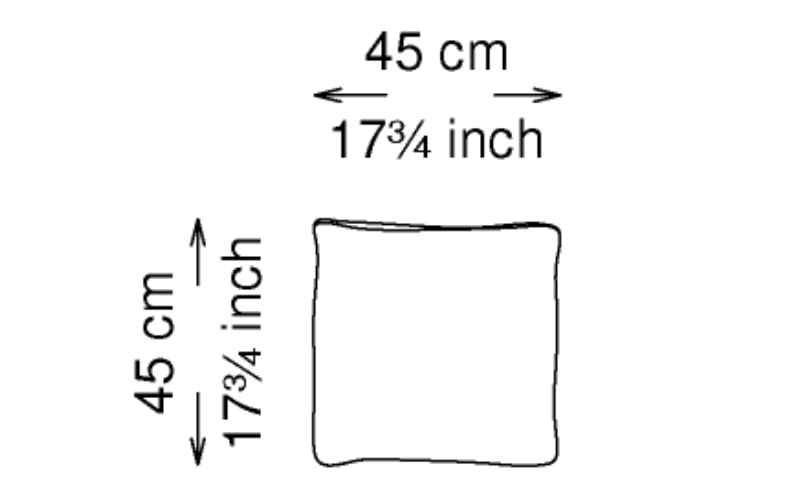 Подушка Bliss - 45x45 см