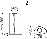 MAGELLANO - 76x50x3h - 2