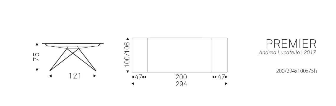 PREMIER (200/294x100x75h)