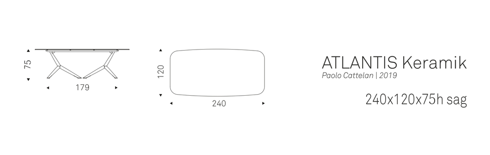 ATLANTIS Keramik (240x120x75h sag)