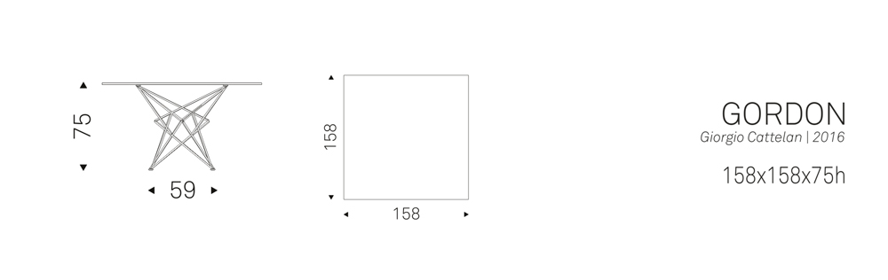 GORDON (158x158x75h)