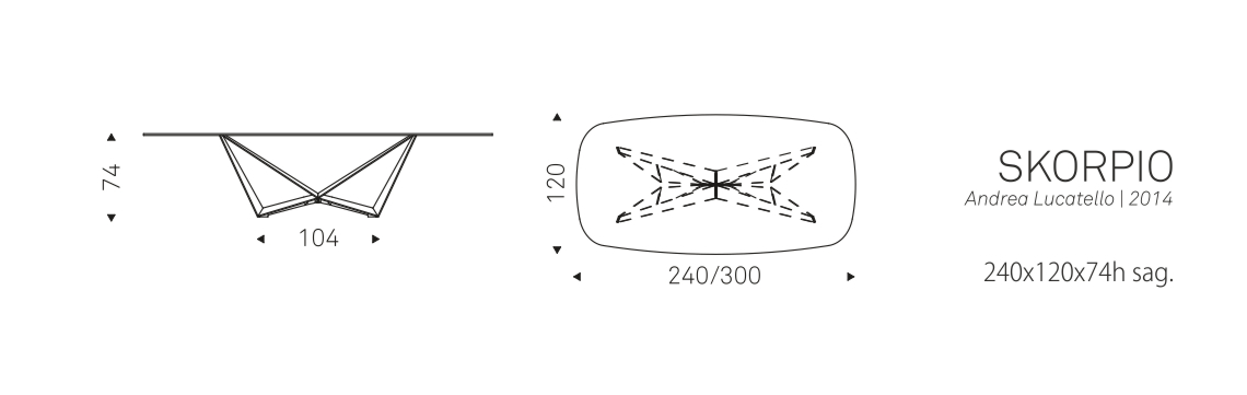 SKORPIO - 240x120x74h sag.