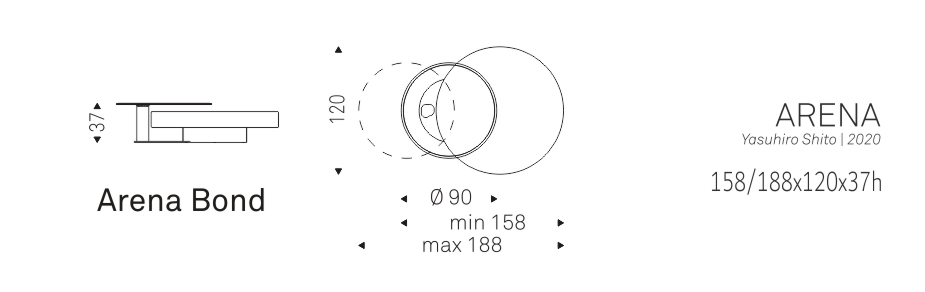 ARENA - 158/188x120x37h