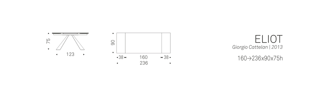 ELIOT (160/236x90x75h)