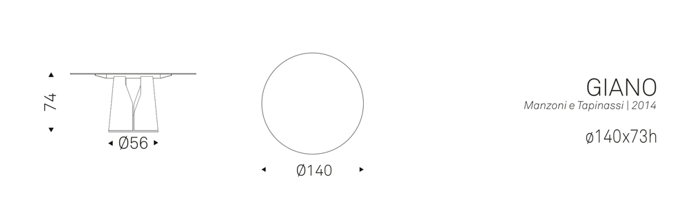 GIANO (ø140x74h)