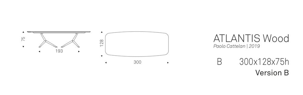 ATLANTIS Wood B (300x128x75h)