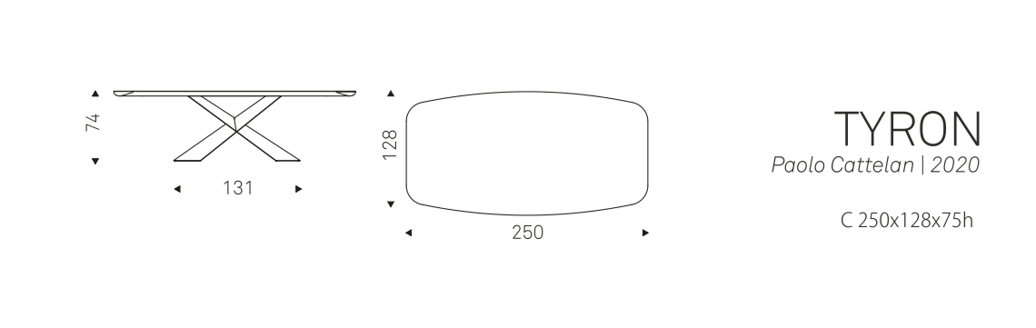 TYRON - C 250x128x75h
