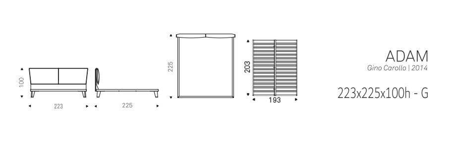 ADAM - 223x225x100h - G