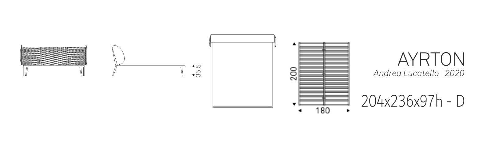 AYRTON - 204x236x97h - D