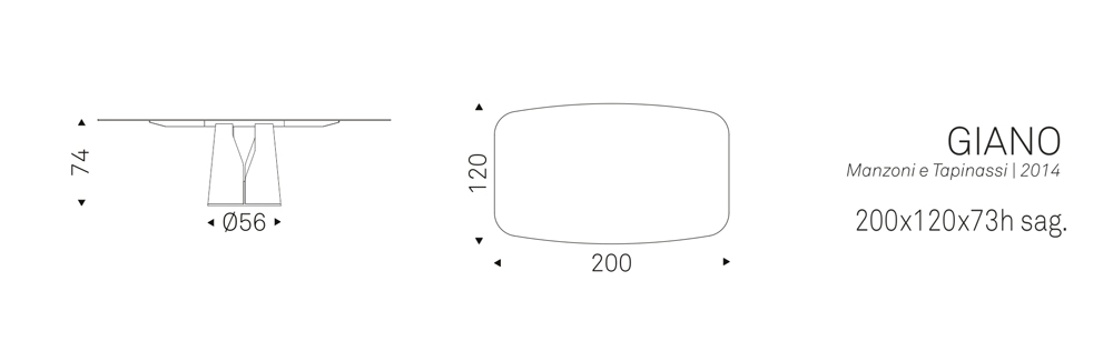 GIANO (200x120x74h sag.)