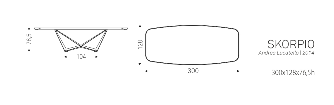 SKORPIO - 300x128x76,5h