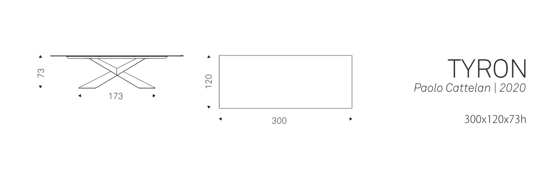 TYRON - 300x120x73h