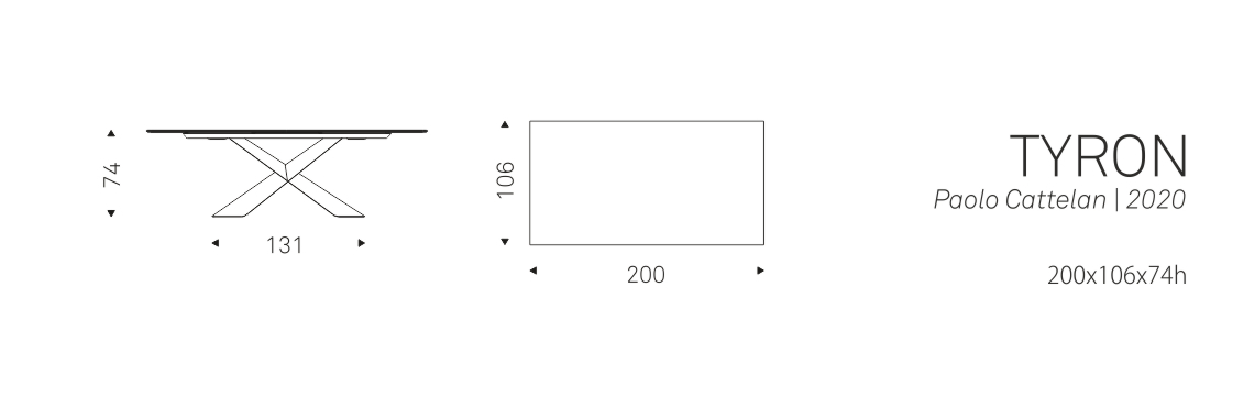 TYRON - 200x106x74h