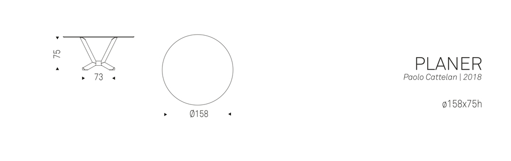 PLANER (ø158x75h)