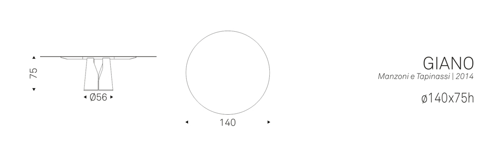 GIANO (ø140x75h)