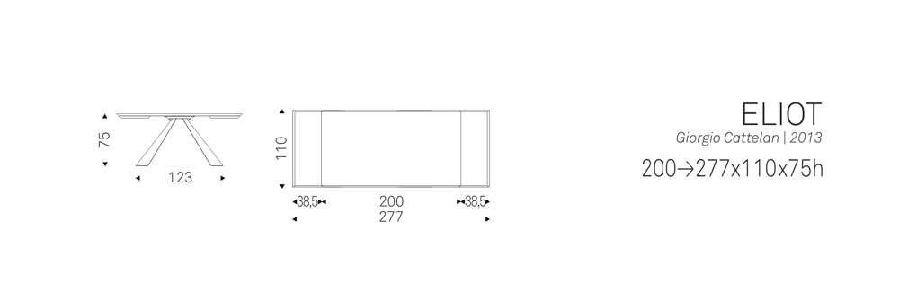 ELIOT (200/277x110x75h)