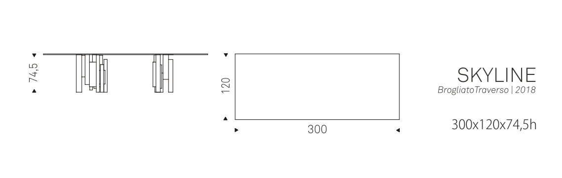SKYLINE - 300x120x74,5h