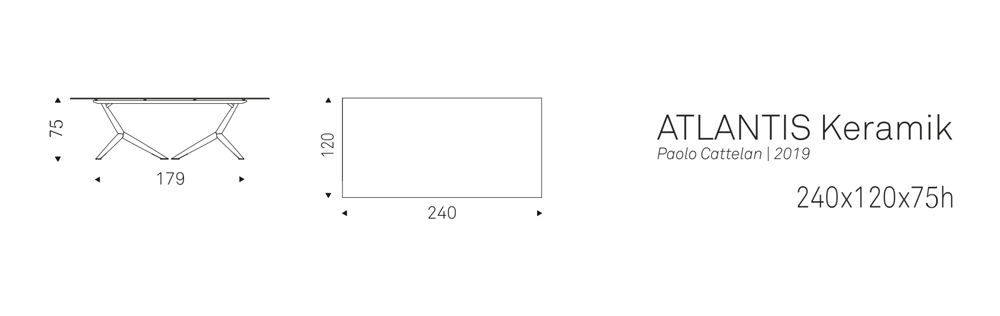 ATLANTIS Keramik (240x120x75h)