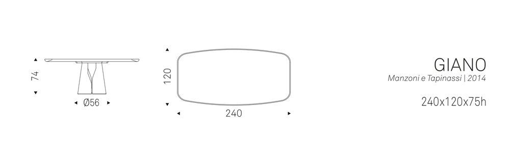 GIANO (240x120x75h sh.)