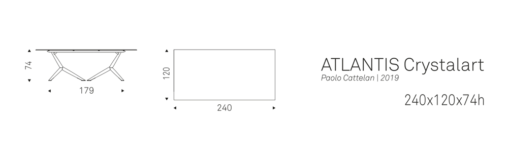 ATLANTIS Crystalart (240x120x74h)