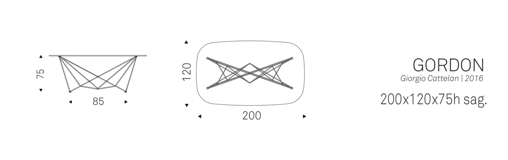 GORDON (200x120x75h sag.)