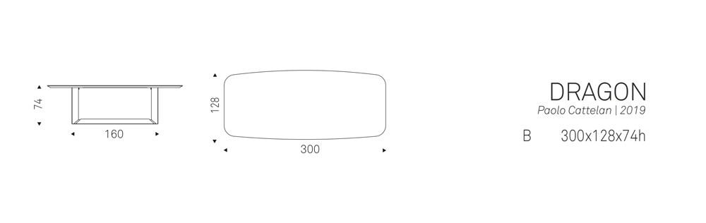 DRAGON (300x128x74h - B)