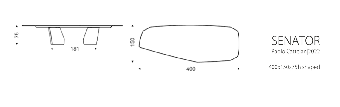 SENATOR (400x150x75h shaped)