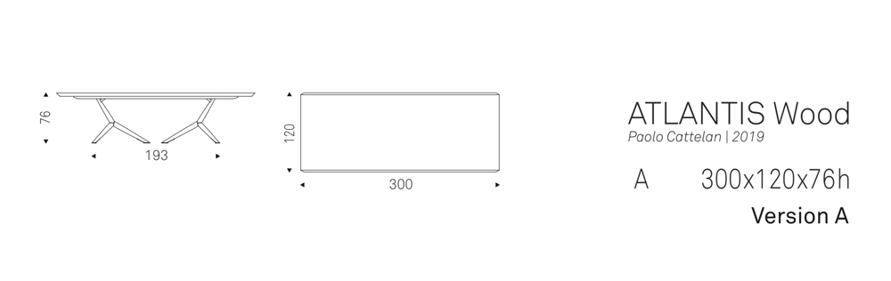 ATLANTIS Wood A (300x120x76h)