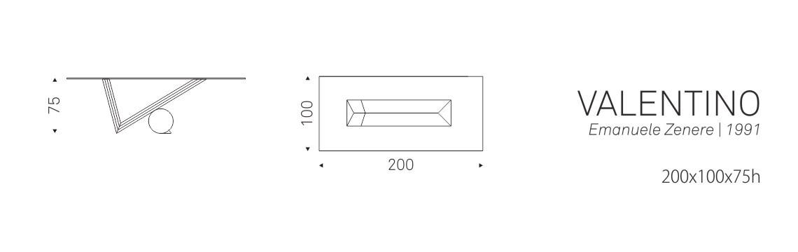 VALENTINO - 200x100x75h