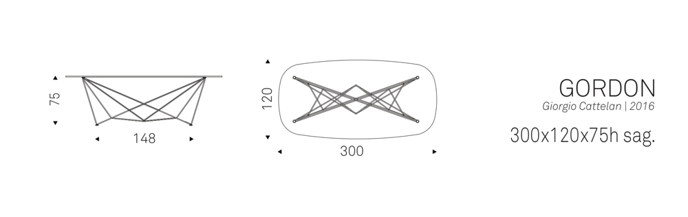 GORDON (300x120x75h sag.)
