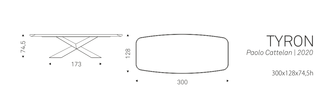 TYRON - 300x128x74,5h