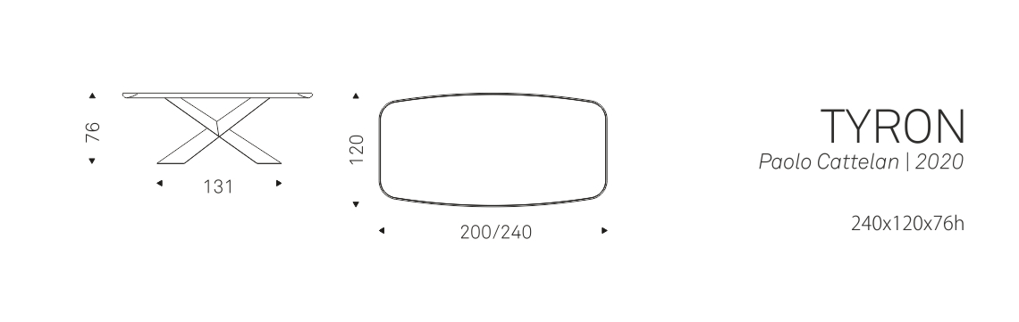 TYRON - 240x120x76h