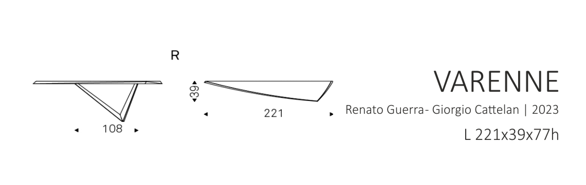 VARENNE - R 221x39x77h