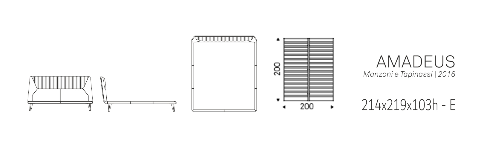 AMADEUS - 214x219x103h - E