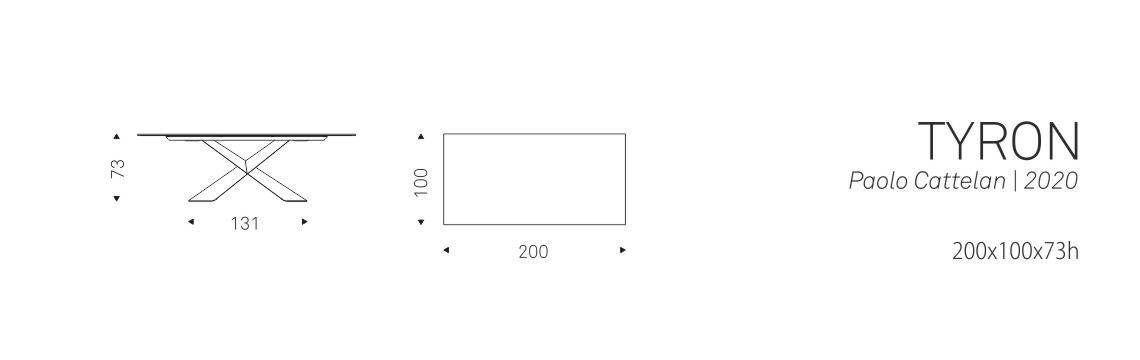 TYRON - 200x100x73h