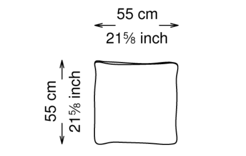 Подушка Bliss - 55x55 см