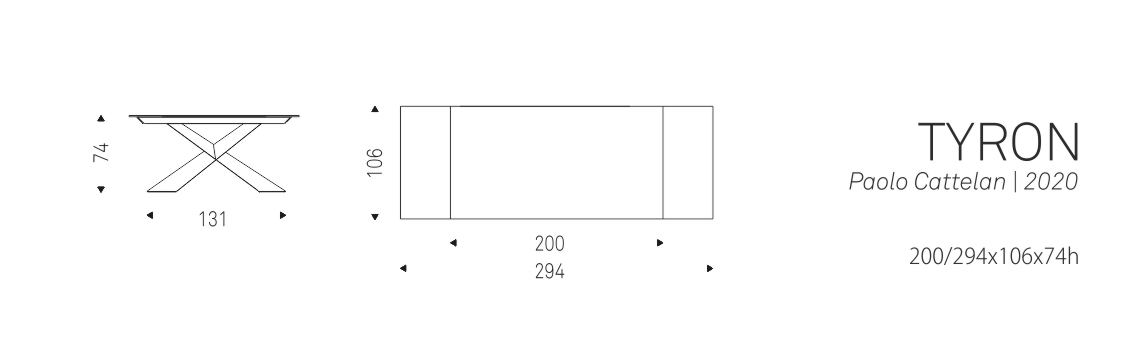 TYRON - 200/294x106x74h