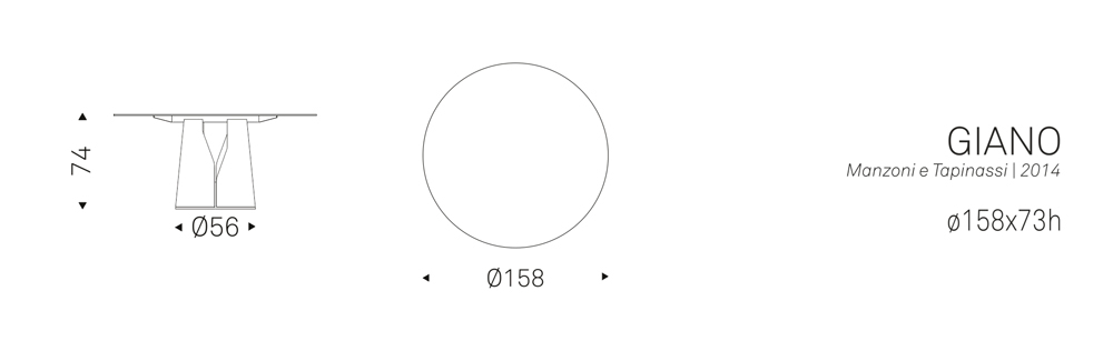 GIANO (ø158x74h)
