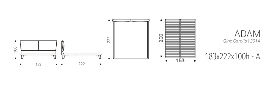ADAM - 183x222x100h - A